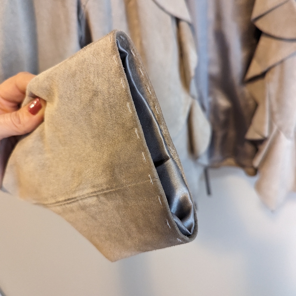 WHBM Suede Ruffle Jacket - Picture 5 of 10